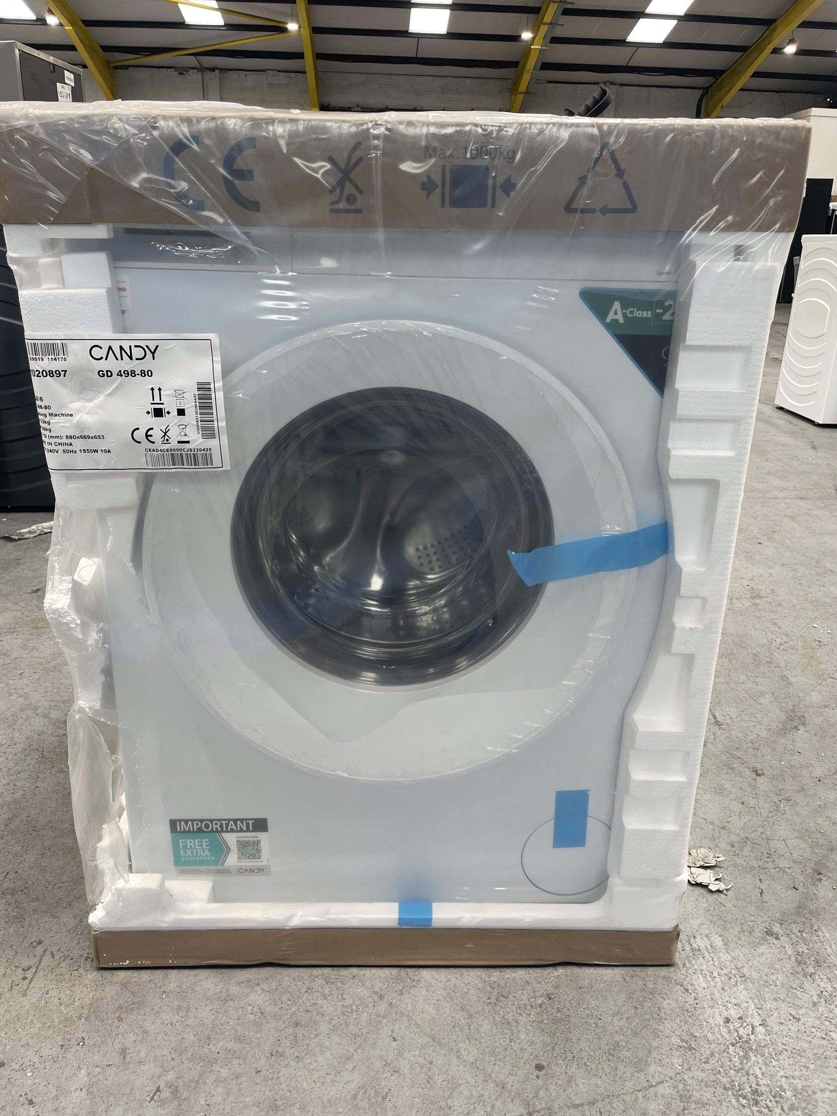 #GRC-157-356 - Candy Quick Pro GD 498-80 9kg 1400rpm Washing Machine