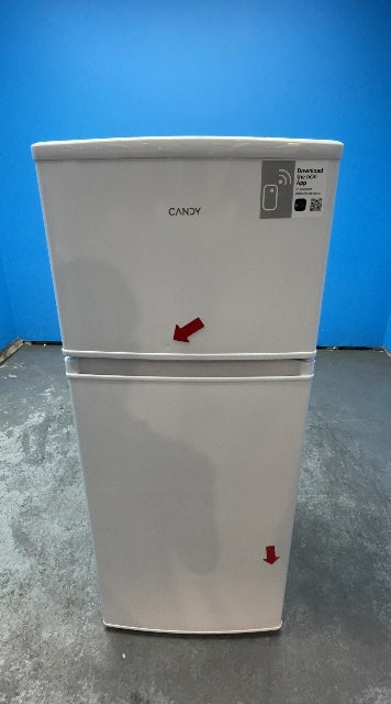 #GRC-163-024 - Candy 48cm Fridge Freezer – 117L, White, Manual Defrost