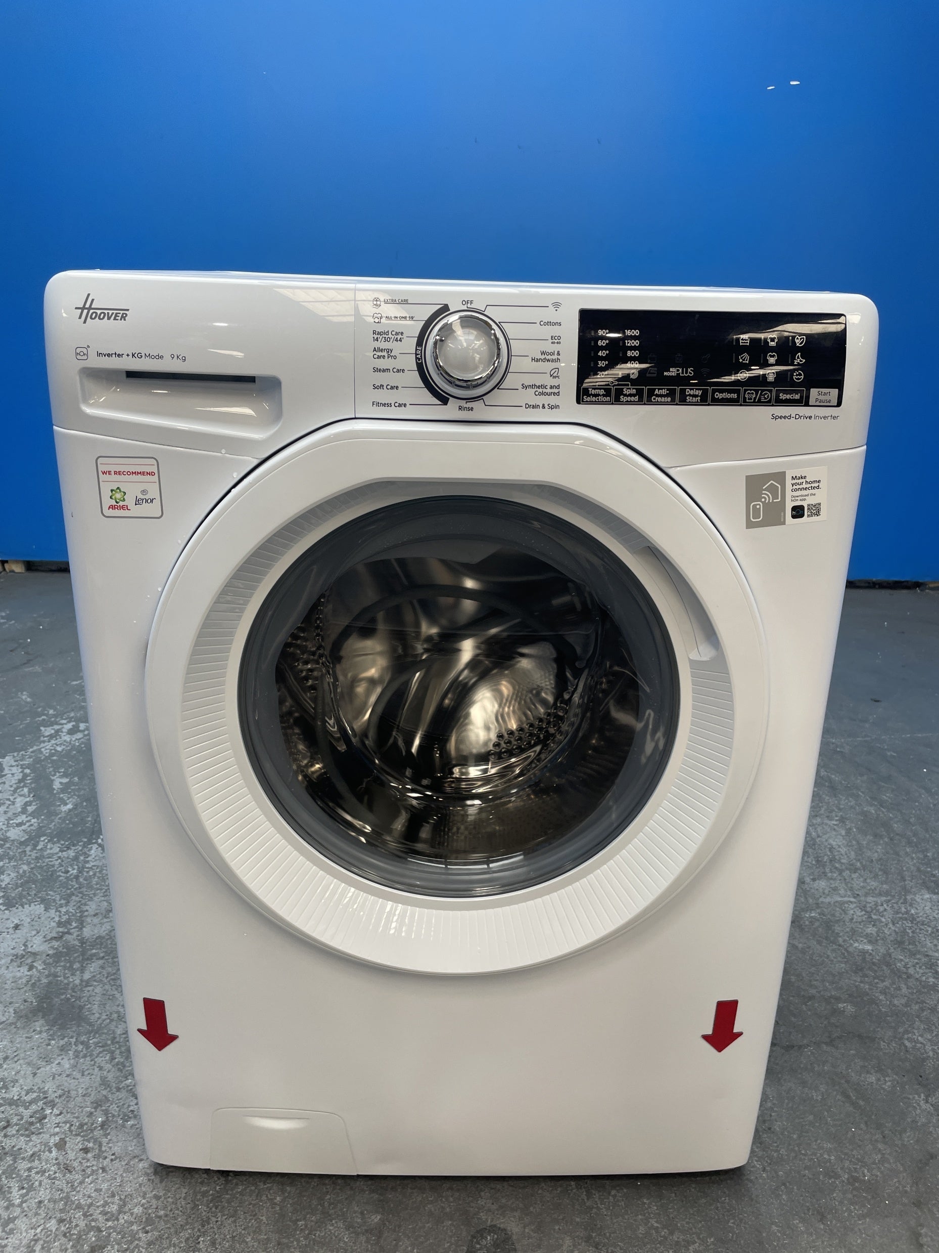 #GRC-160-039 - Hoover H-WASH 350 H3WPS696TAM6-80 9kg 1600rpm Washing Machine