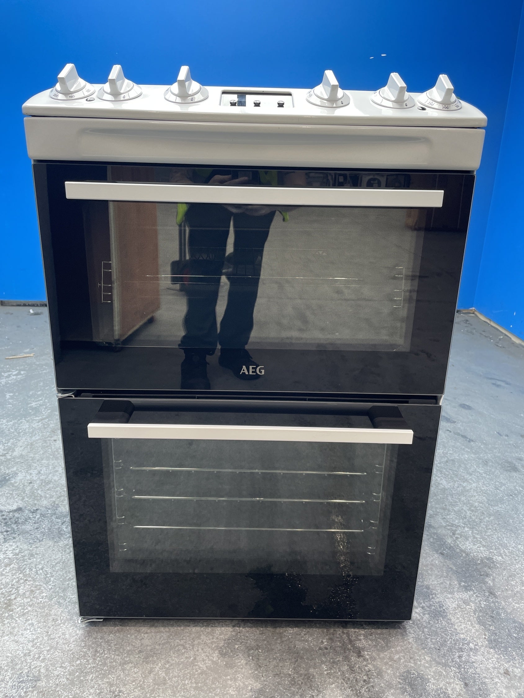 #GRC-158-233 - AEG CKX6540ACW 5000 SurroundCook Dual Fuel Double Oven Cooker