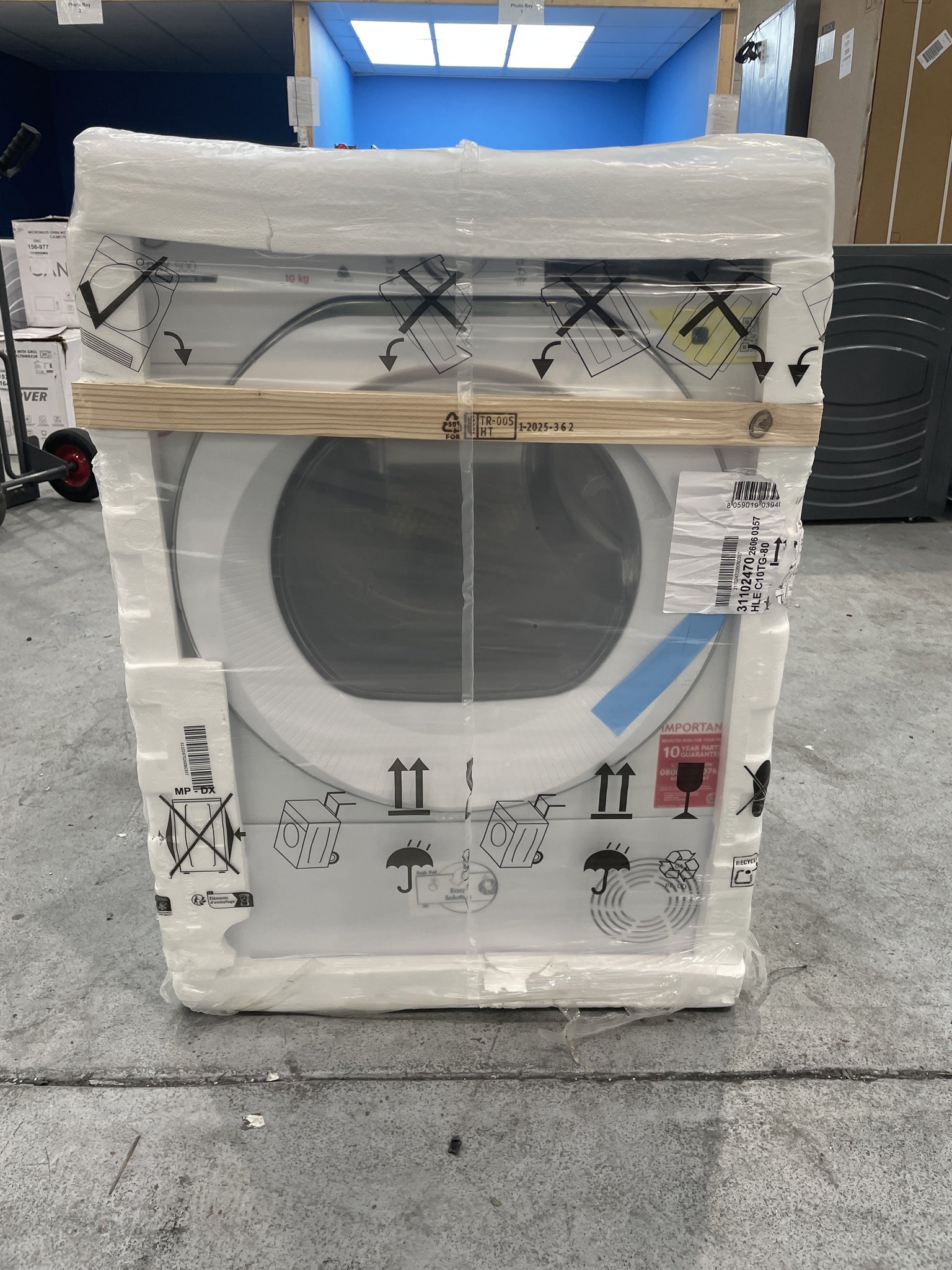 #GRC-157-397 - Hoover HLE C10TG-80 10kg Condenser Tumble Dryer