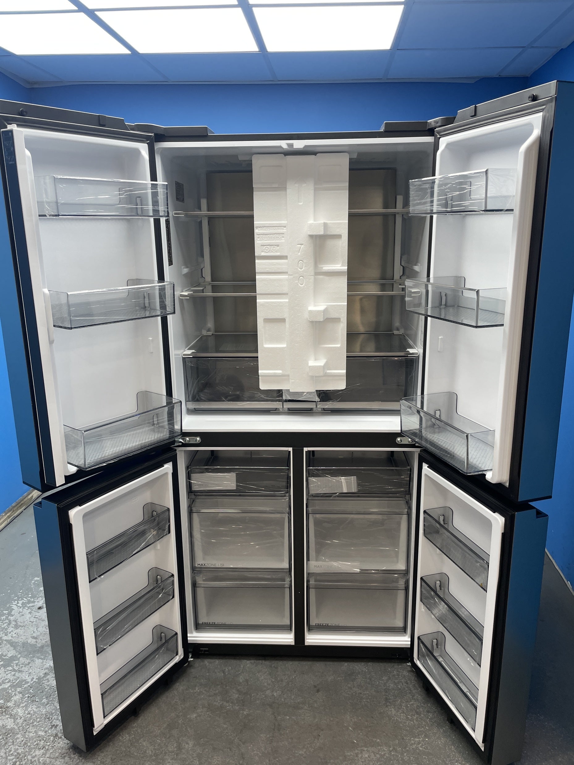 #GRC-159-913 - Haier Horizon Cube HCR59F18DNMM American Style Fridge Freezer