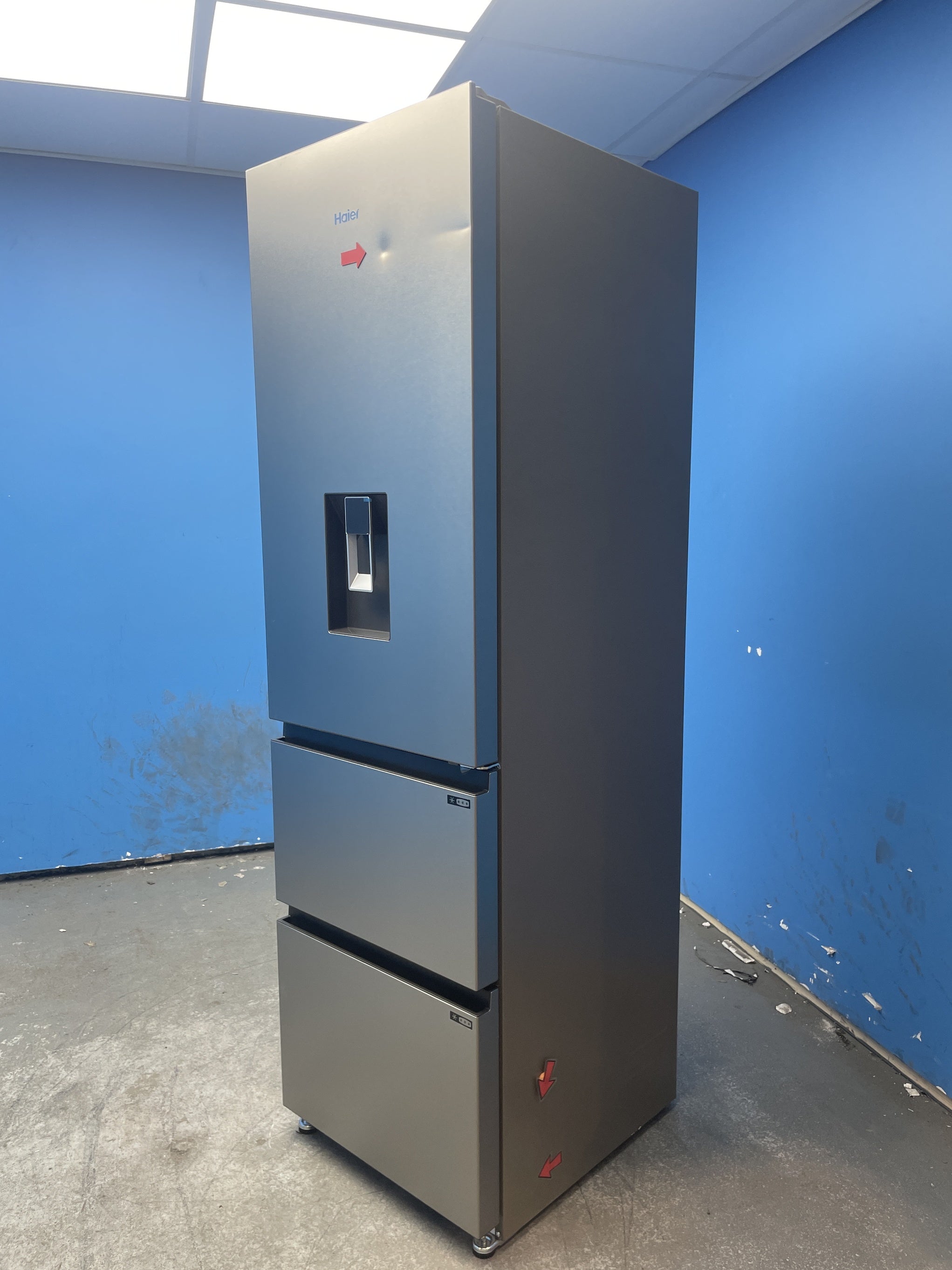 #GRC-159-538 - Haier 3D Combi Series 3 HTR3518EWMXK 60/40 Fridge Freezer