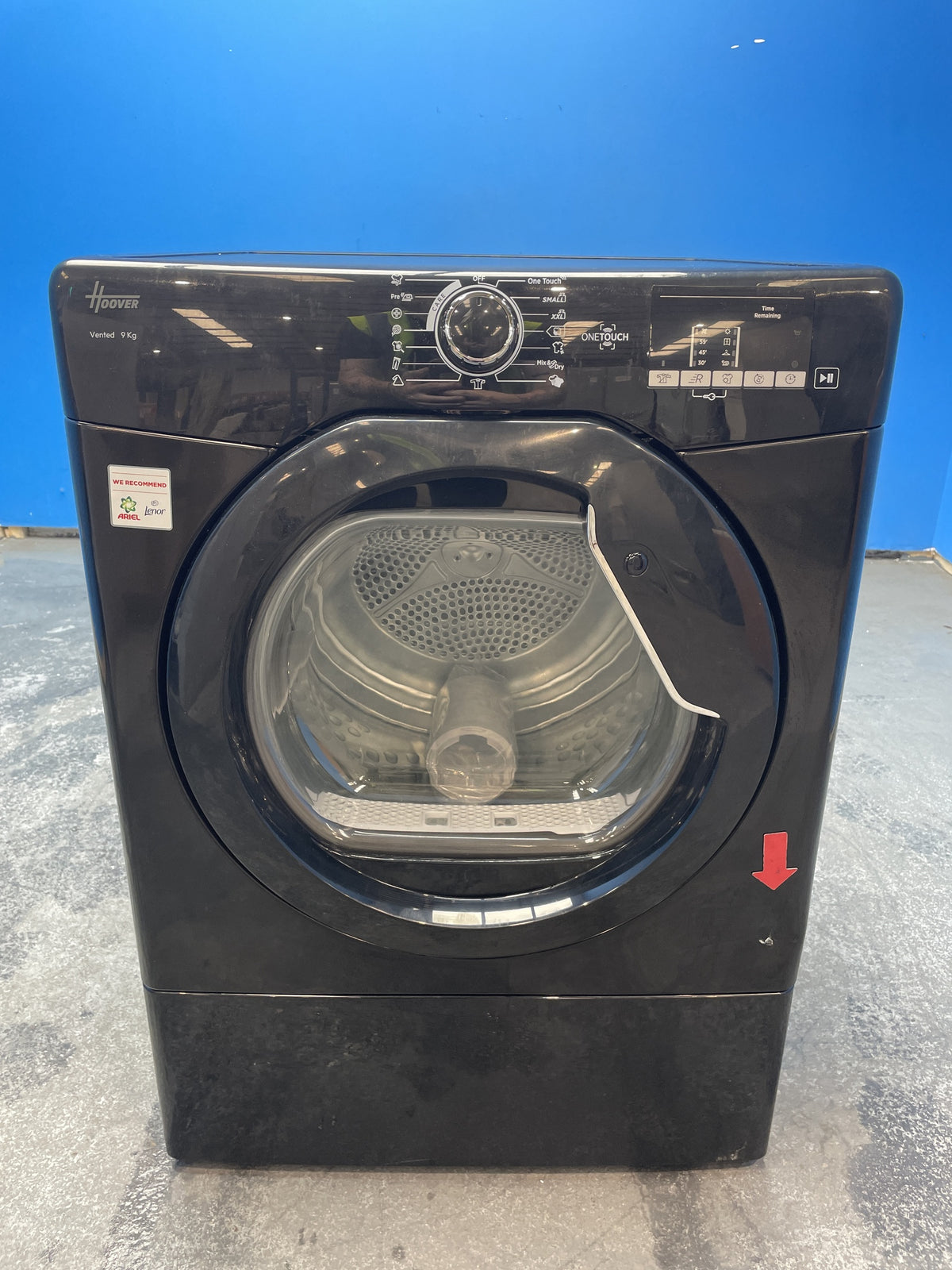 #GRC-163-384 - Hoover H-DRY 300 9kg Vented Tumble Dryer – NFC Connectivity, Black