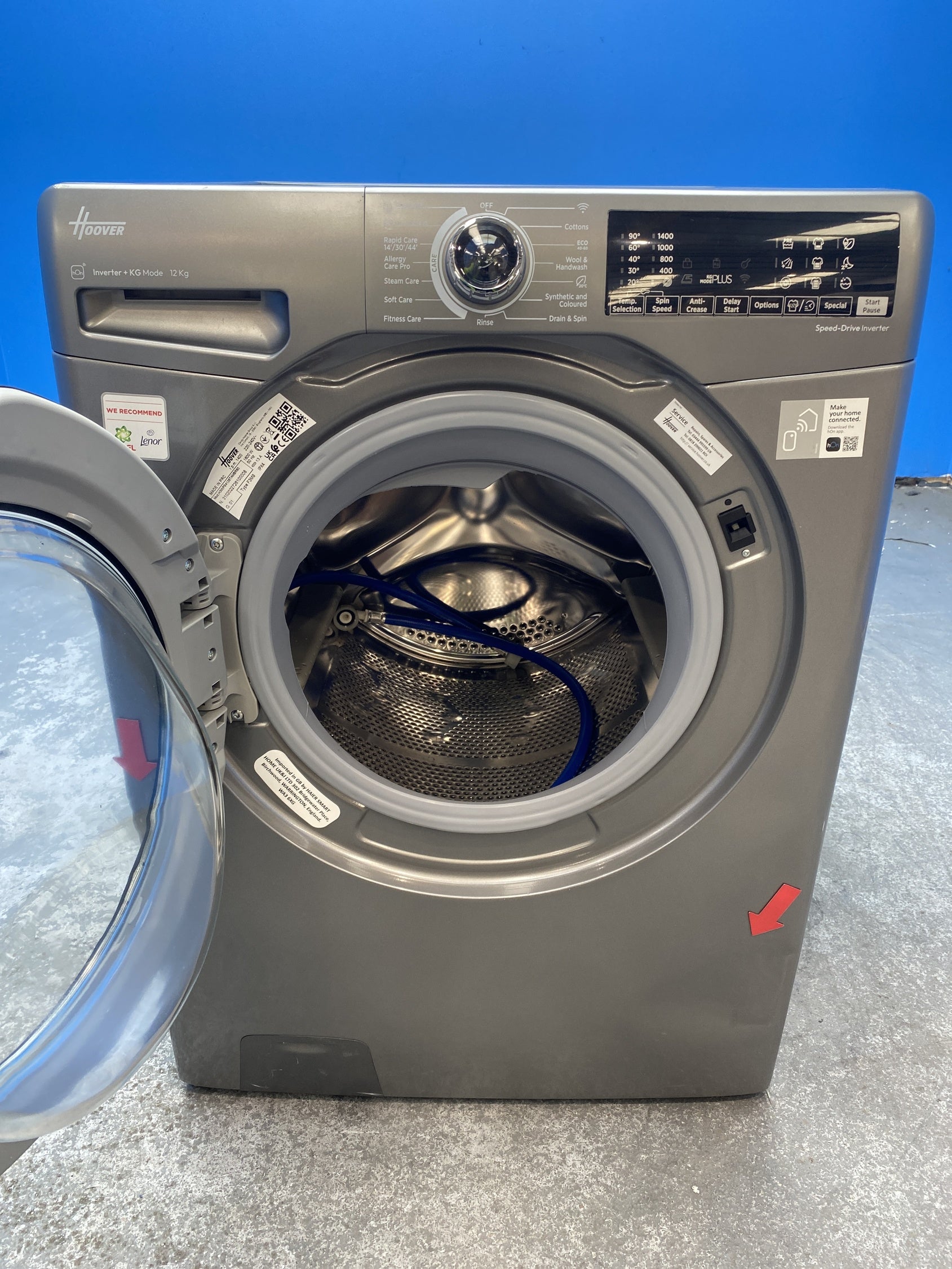 #GRC-158-531 - Hoover H3WPS4126TAMBR80 12kg 1400 Spin Washing Machine