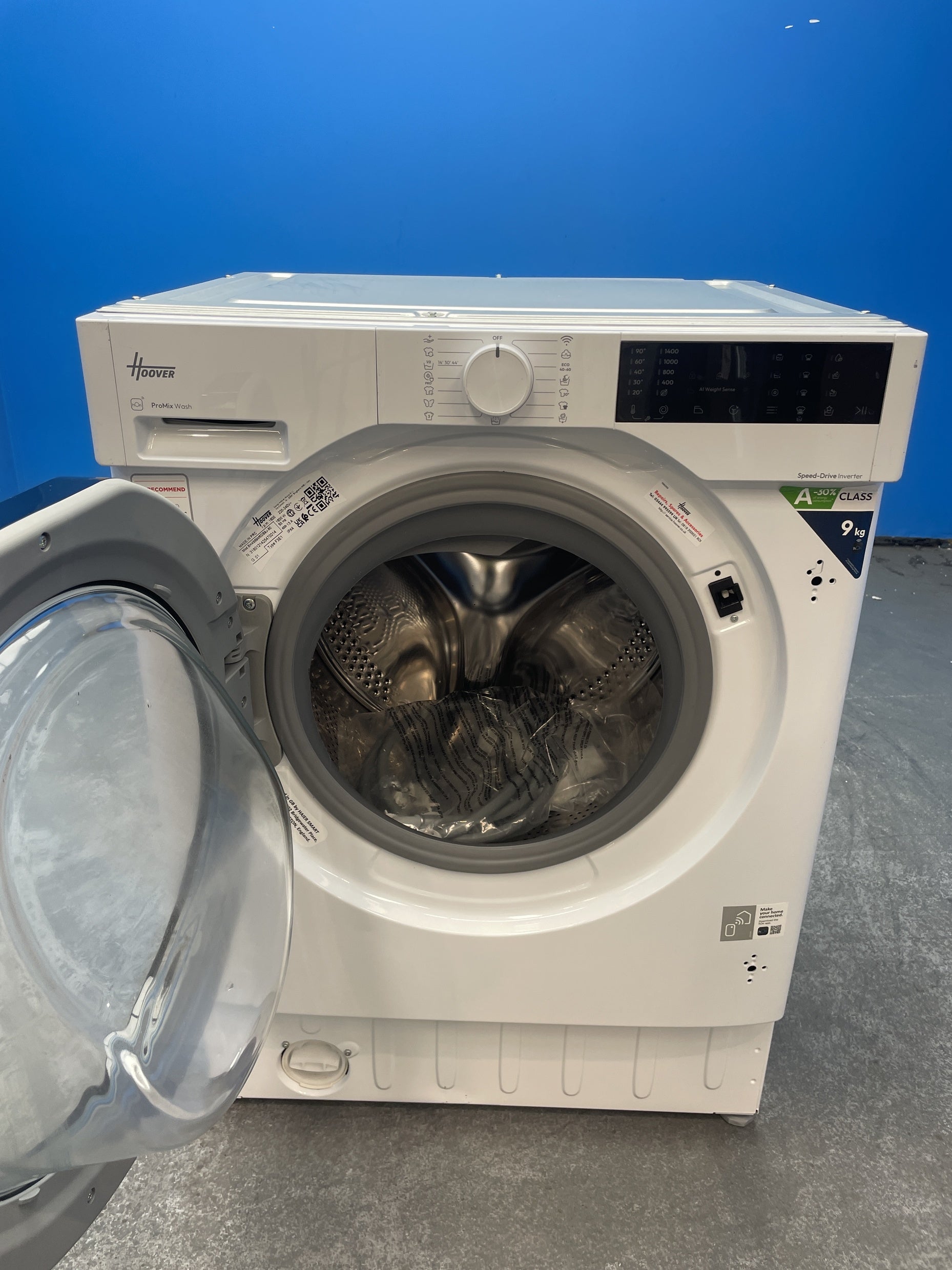 #GRC-159-498 - Hoover BH4S69M6DB9J-80 Built-In 9kg 1600 Spin Washing Machine