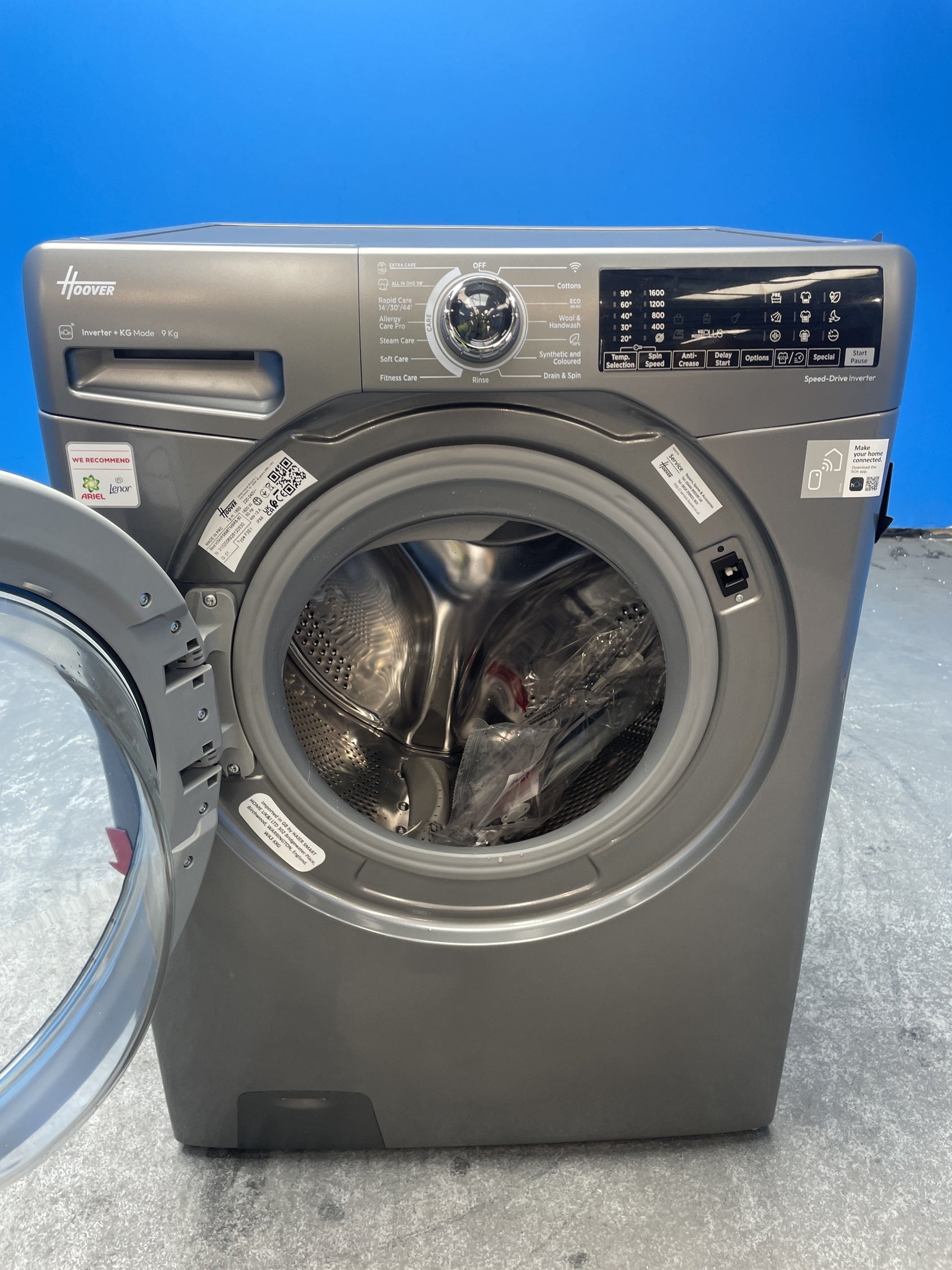 #GRC-159-494 - Hoover H-WASH 350 H3WPS696TMBR6 9kg 1600rpm Washing Machine