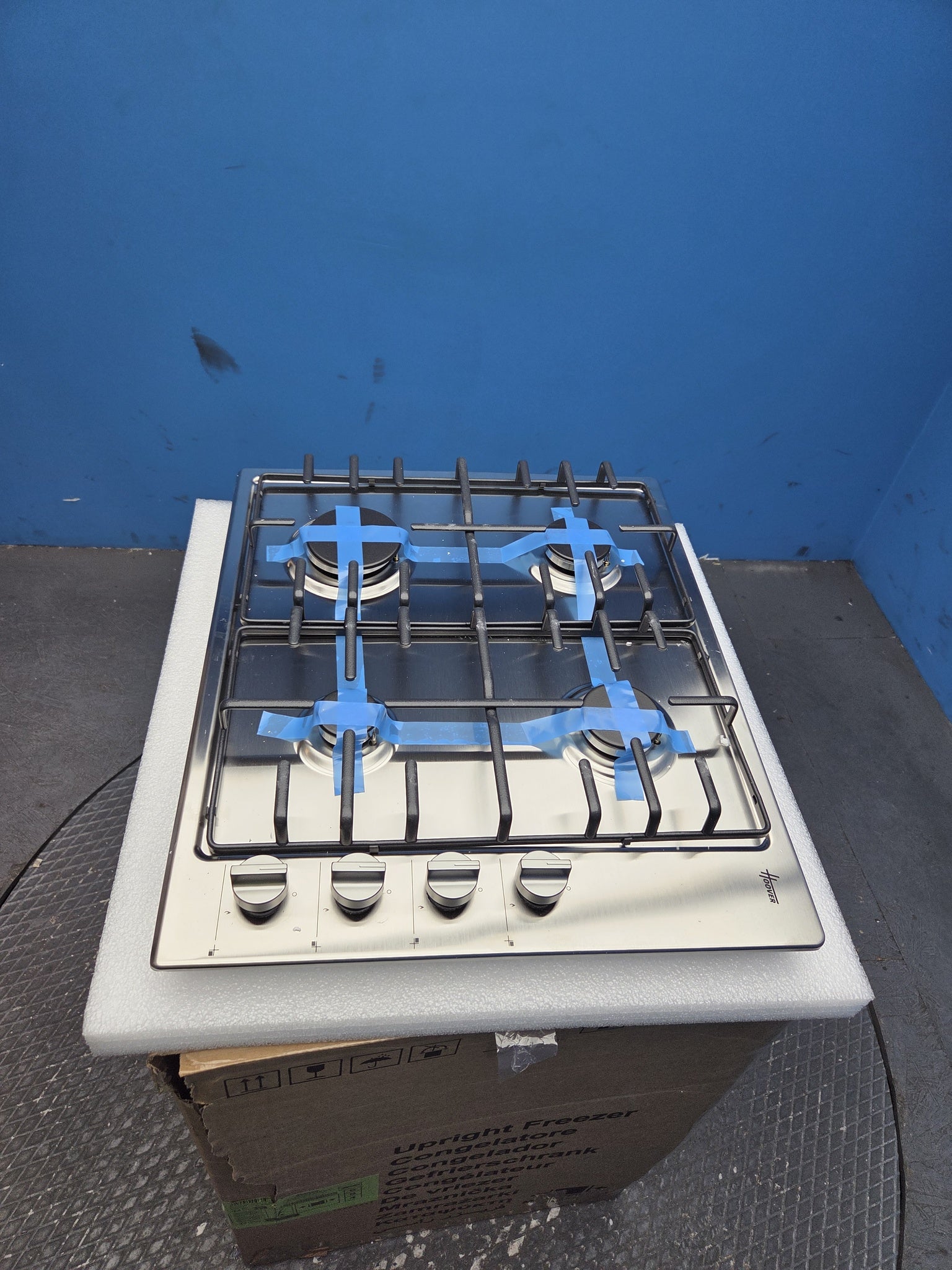 Hoover HHW6LK3X 60cm 4-Burner Stainless Steel Gas Hob
