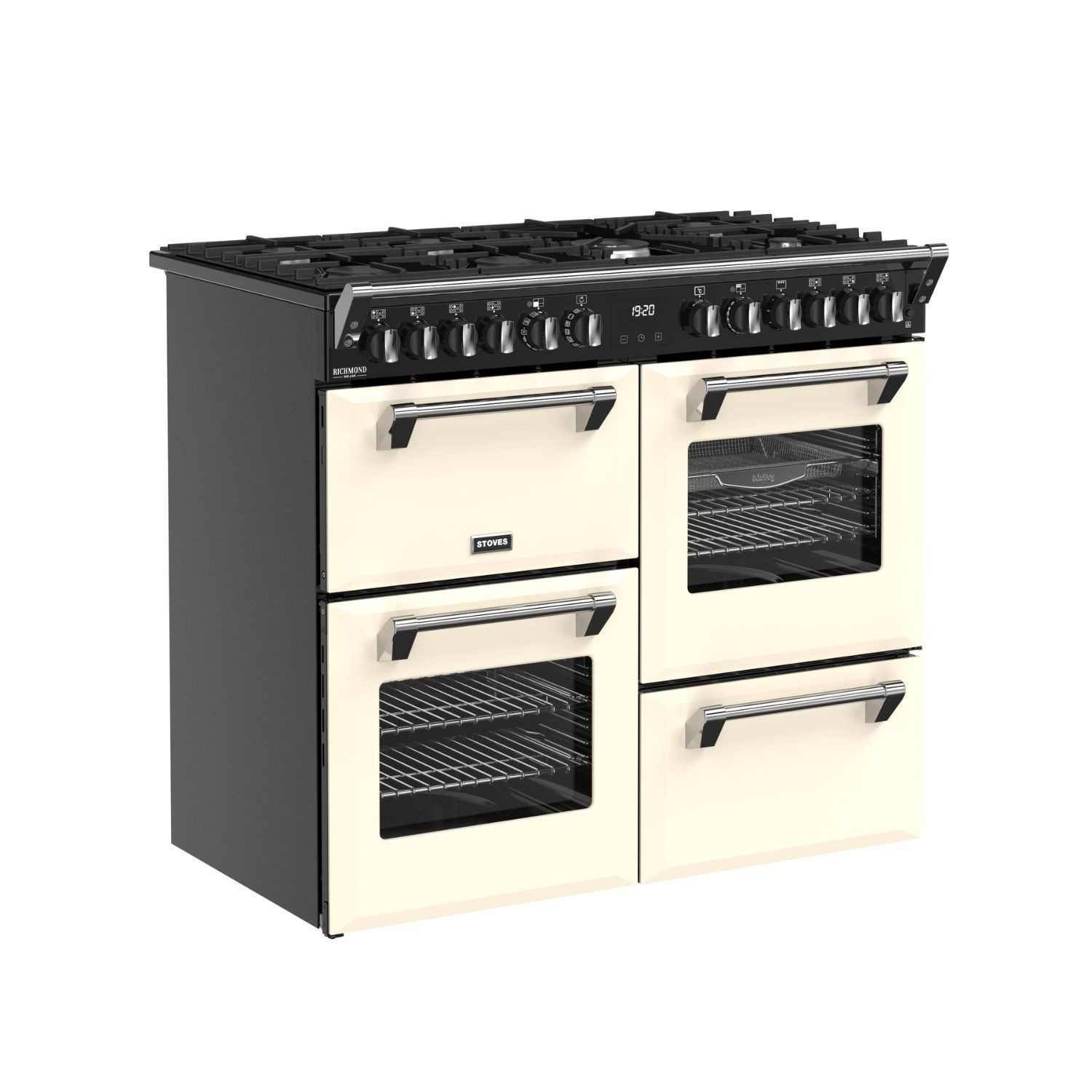 Stoves Richmond Deluxe 100cm Quad Oven Dual Fuel Range Cooker – Renew 2 U
