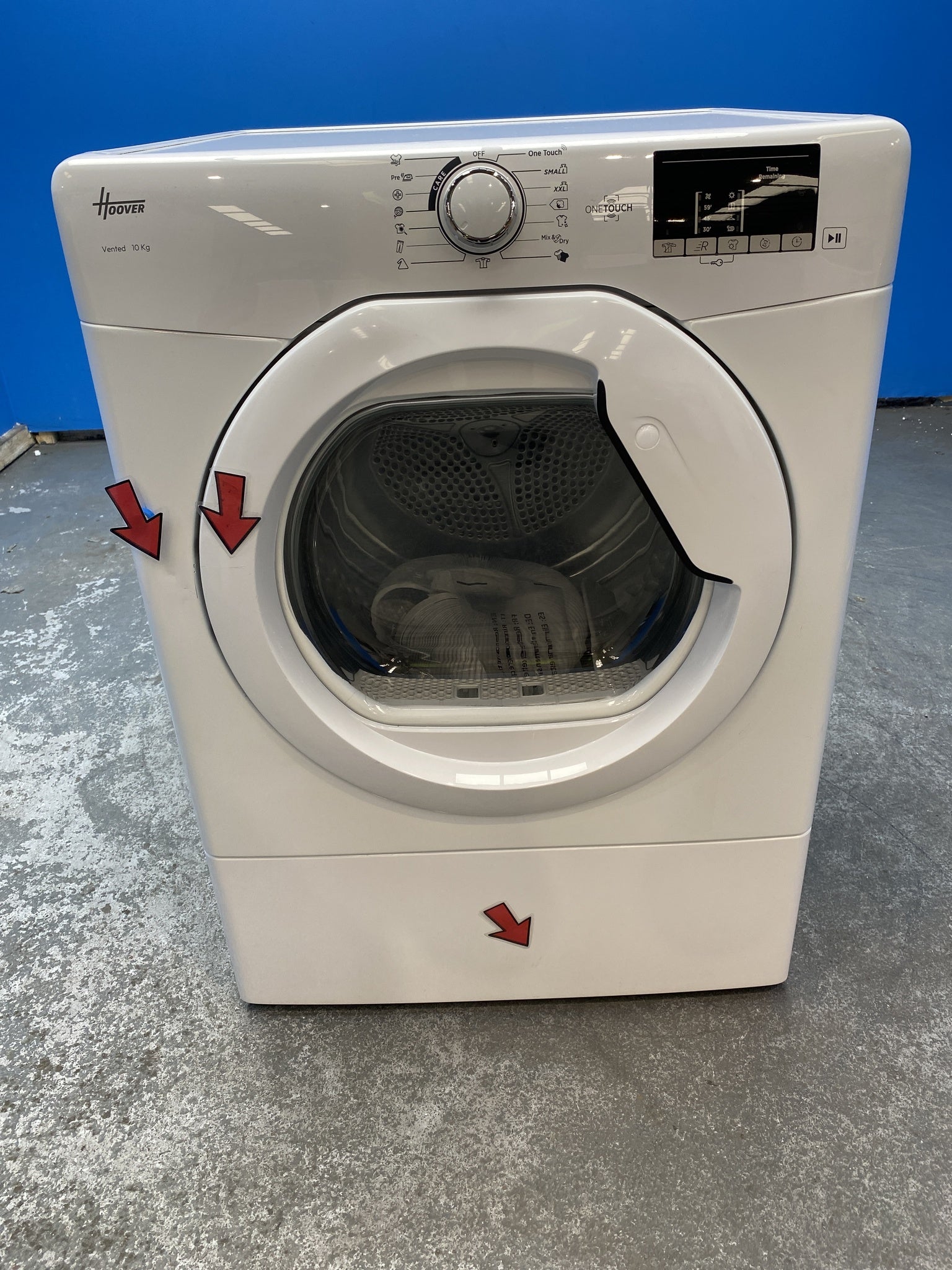 #GRC-156-042 - Hoover HLE V10DG-80 10kg Vented Tumble Dryer