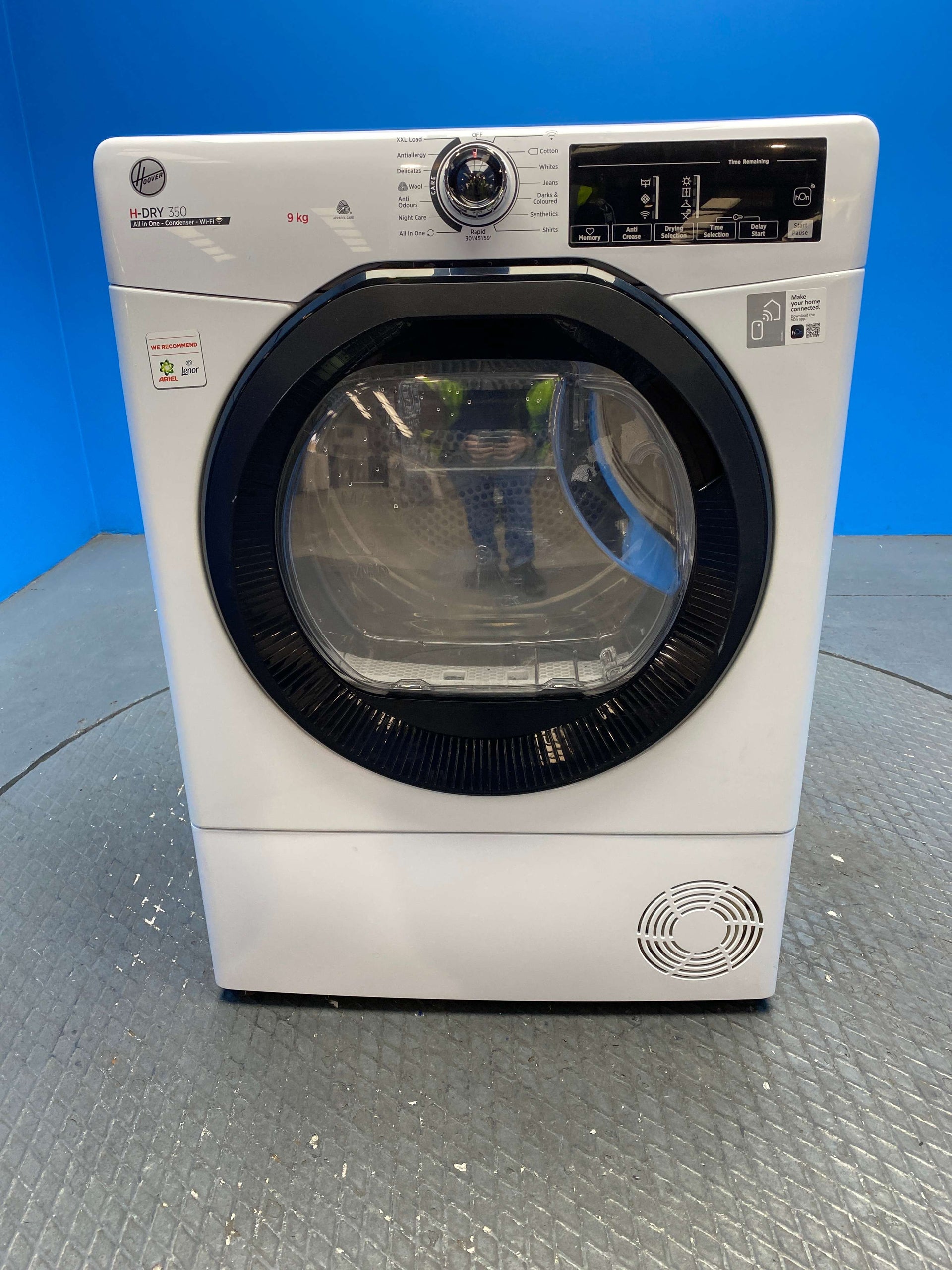 Hoover H-DRY 350 HREC9TBE-80 9kg Condenser Tumble Dryer