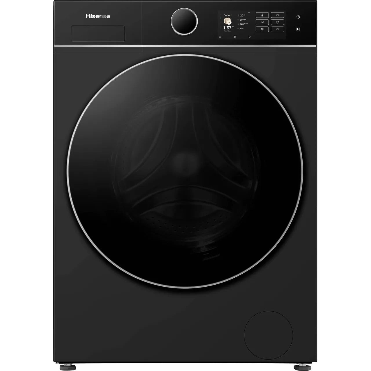 Hisense WF5I1245BBR 12kg 1400rpm KitchenFit Washing Machine in Black – Renew 2 U
