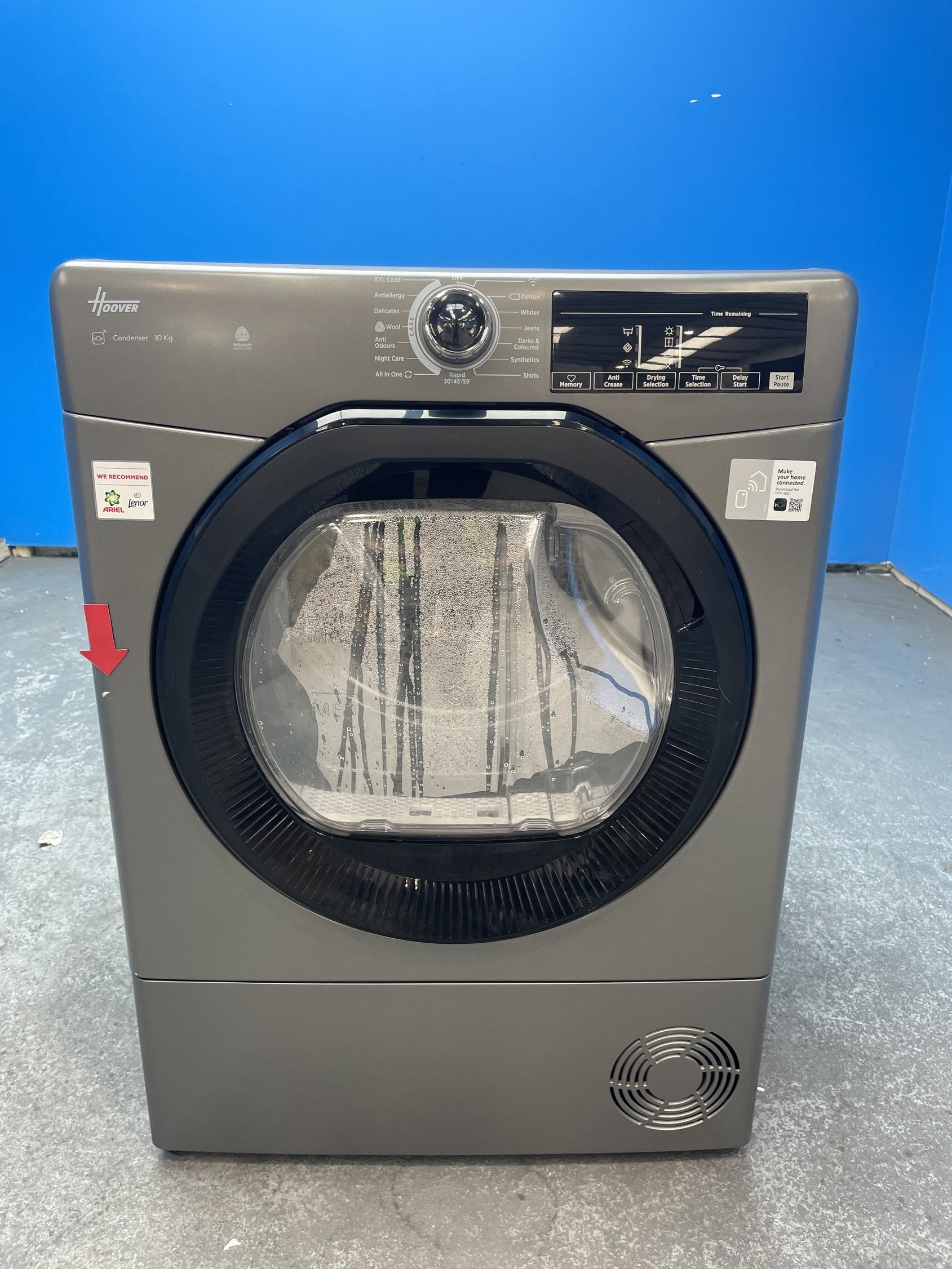 #GRC-160-077 - Hoover H-DRY 350 HRE C10TBER-80 10kg Condenser Dryer