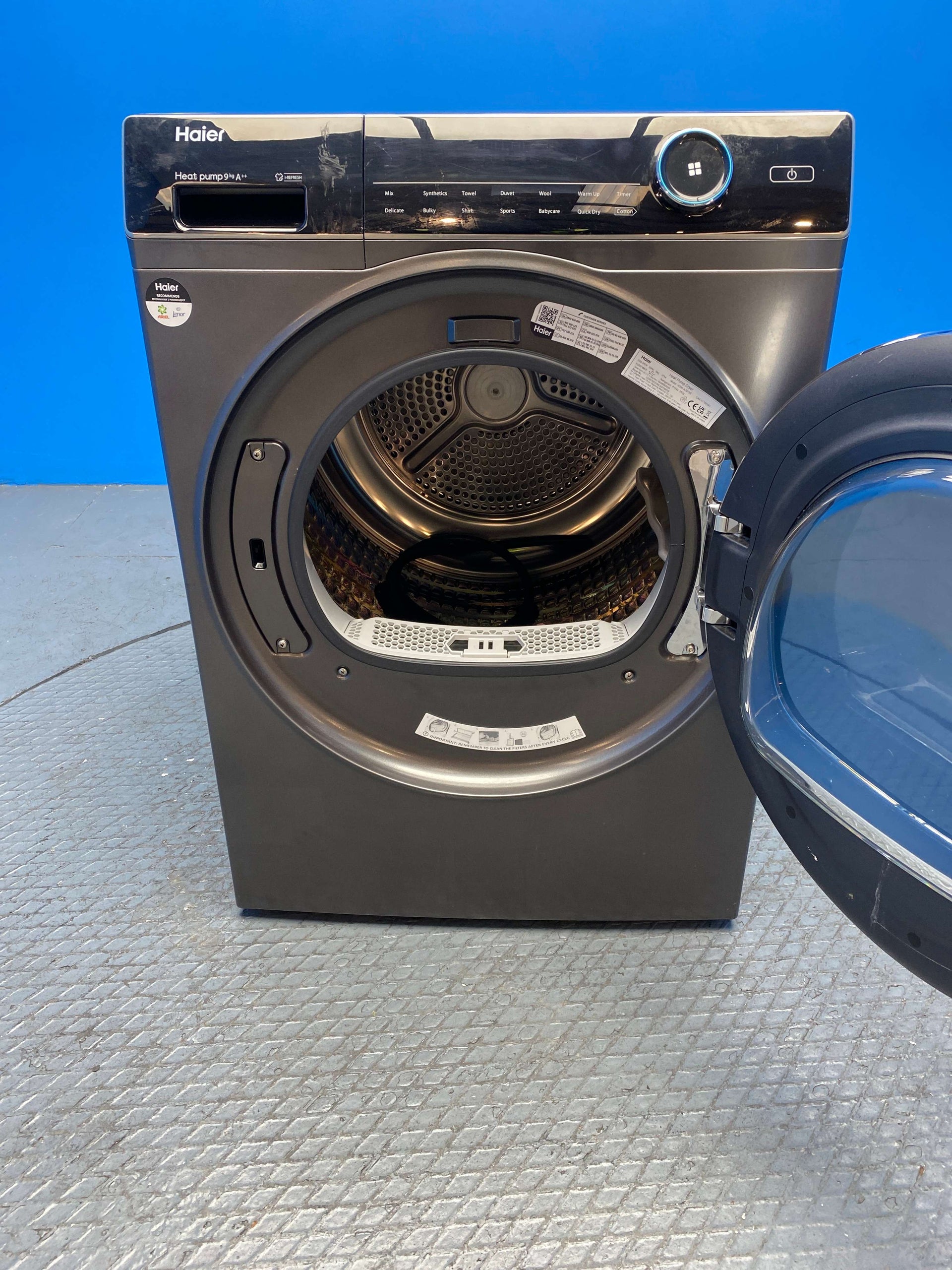 Haier HD90-A2979S 9kg Heat Pump Tumble Dryer