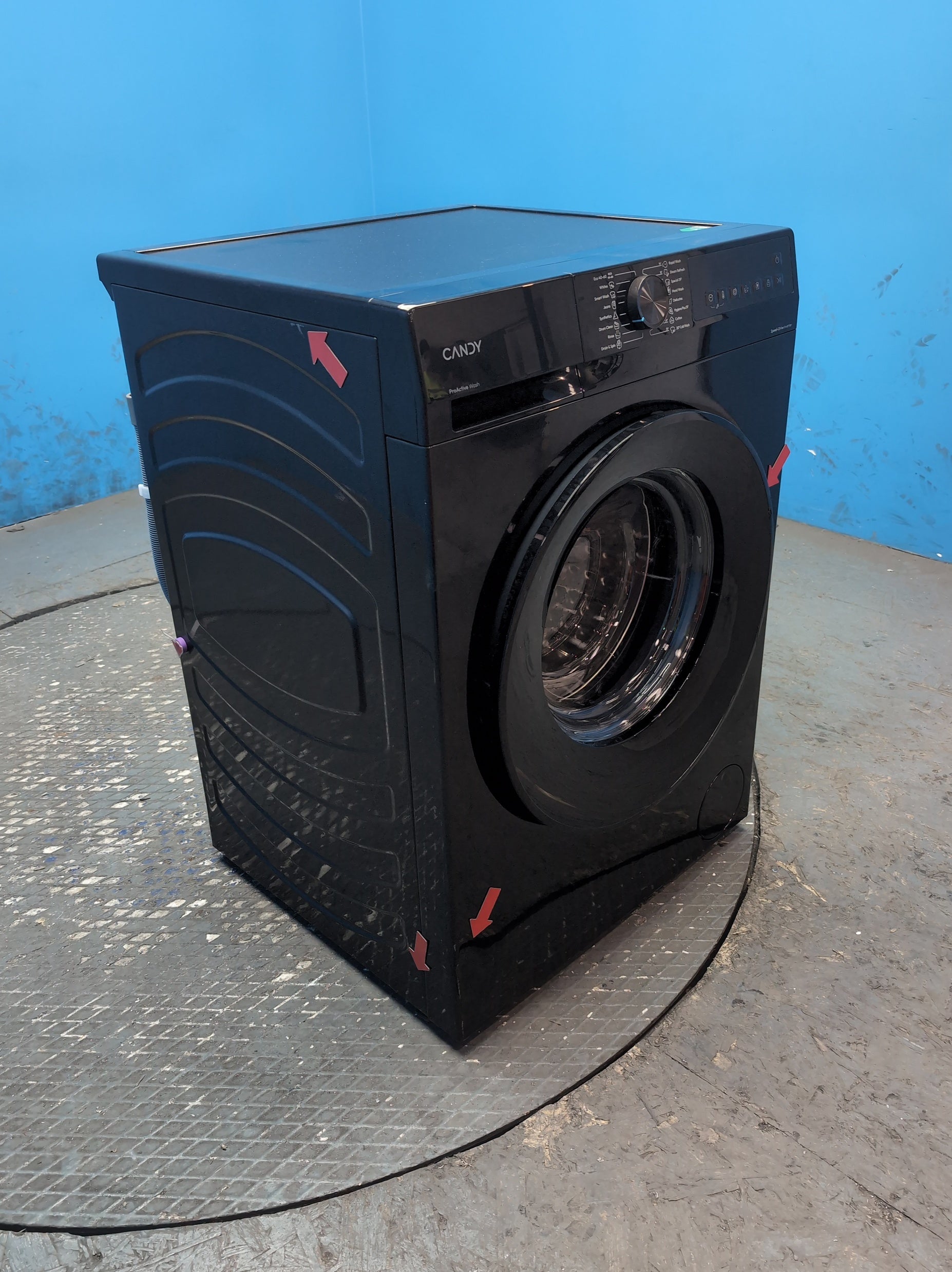 #GRC-164-422 - Candy Quick Pro 10kg 1400rpm Washing Machine – Inverter Motor, 8 Quick Cycles, Black
