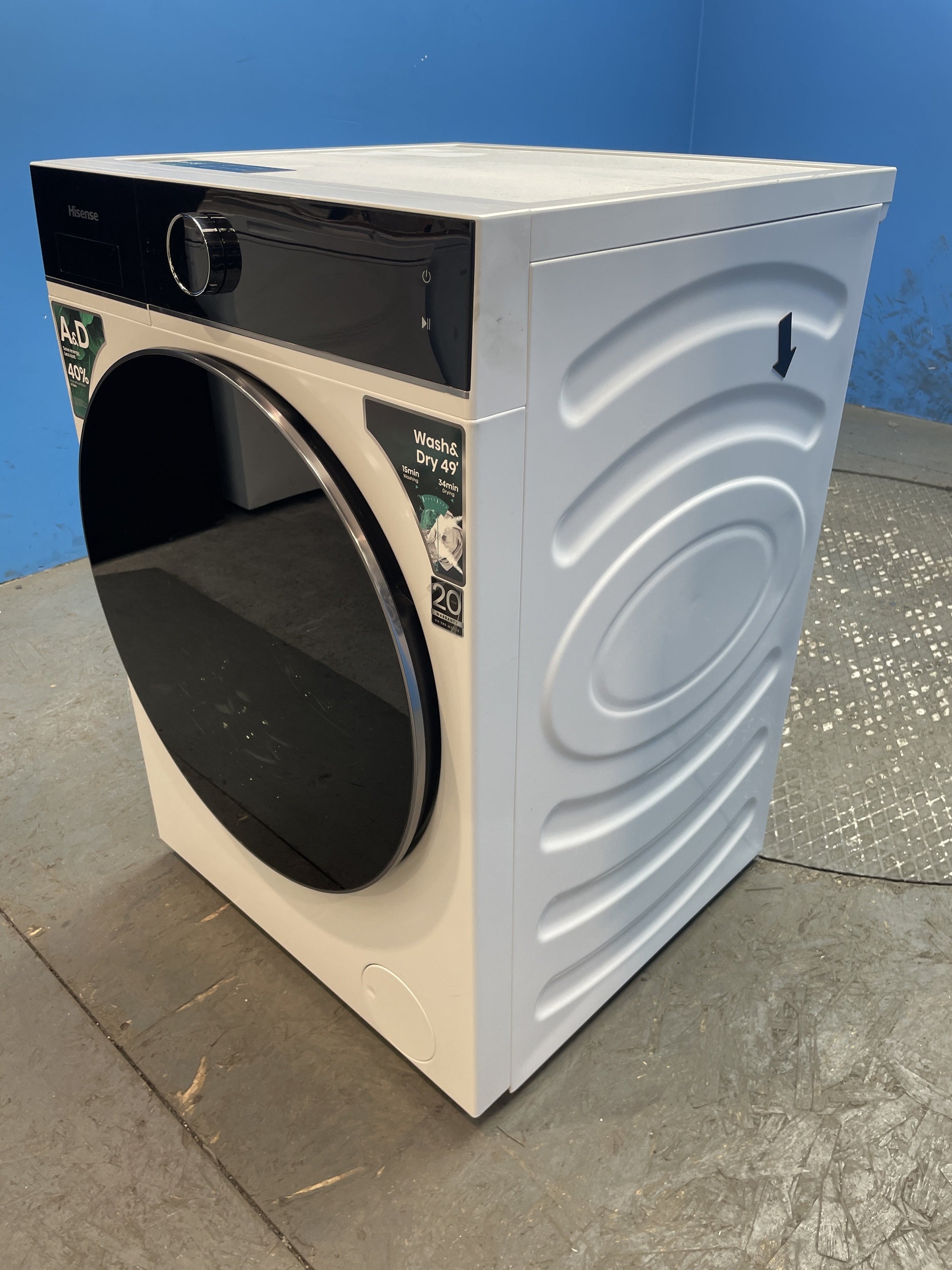#GRC-143-444 - Hisense WD5I1245BWR 5i Series 12/8kg 1400rpm Washer Dryer