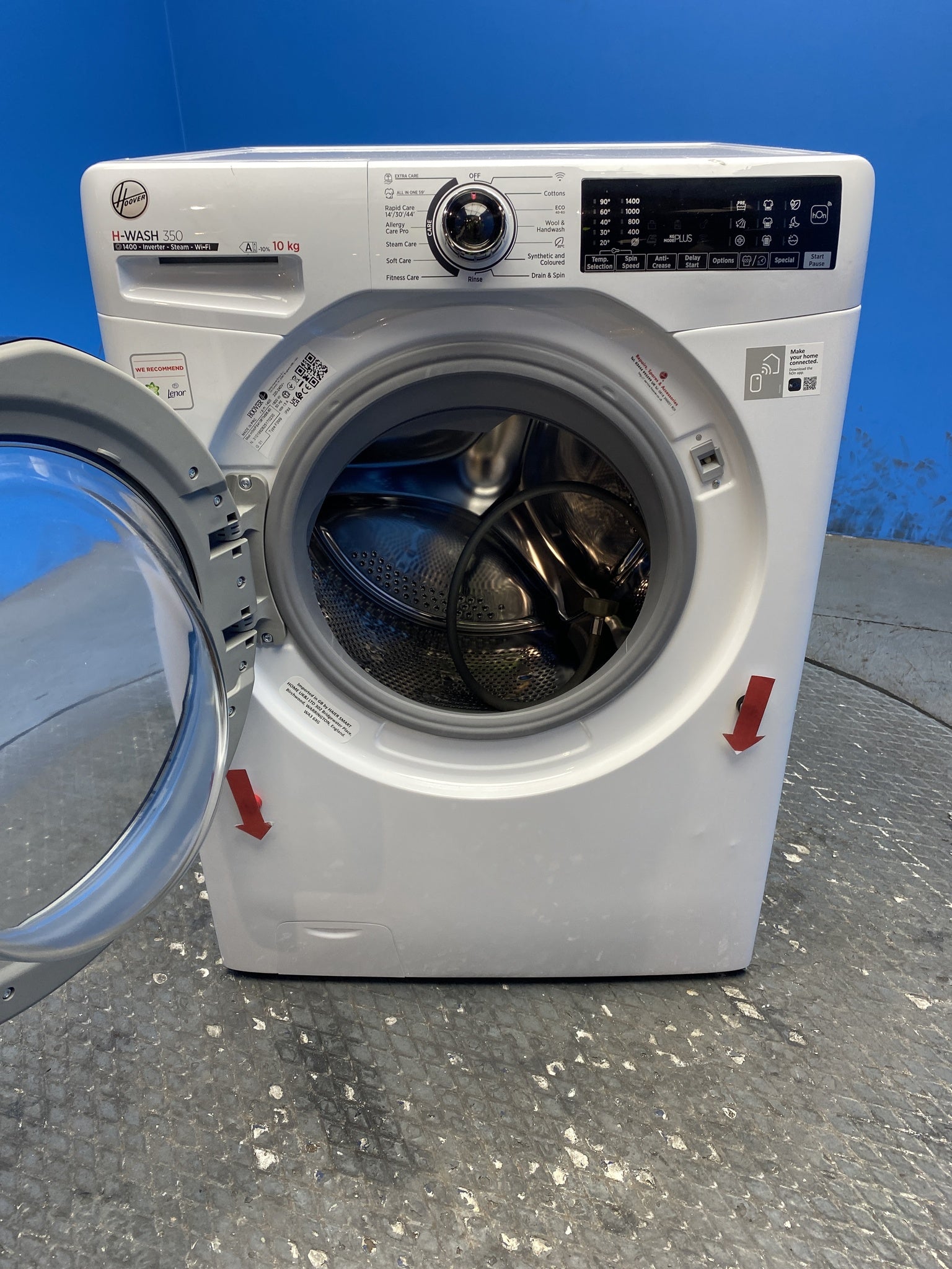 Hoover H3WPS4106TMB6 10kg 1400 Spin Washing Machine