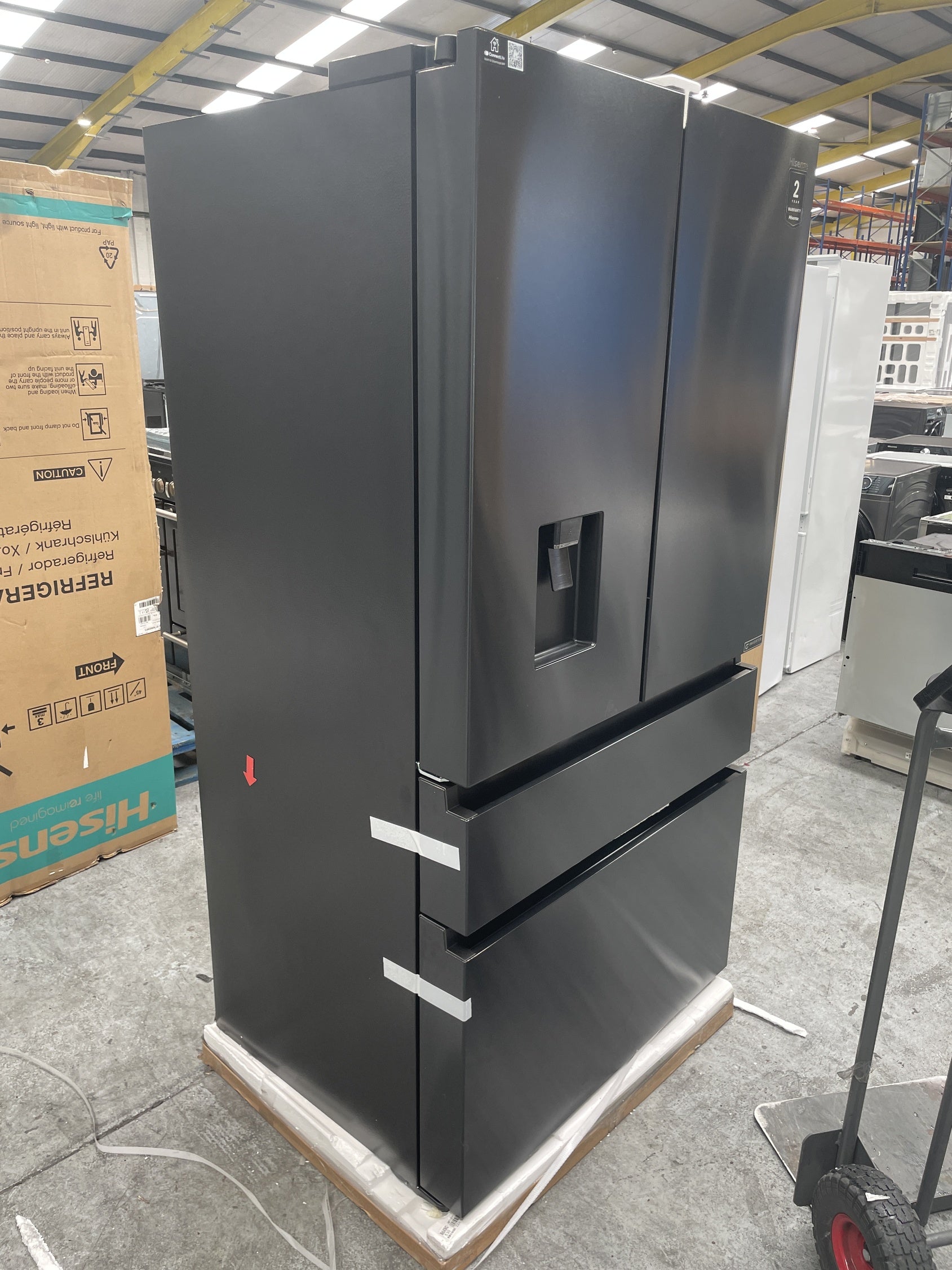 #GRC-158-128 - Hisense RF749N4SWFE PureFlat French Door Fridge Freezer