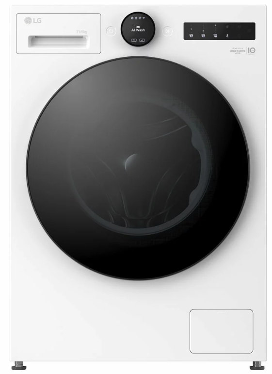 11kg 6kg Washer Dryer 1400 Spin WiFi Steam TurboWash White – Renew 2 U