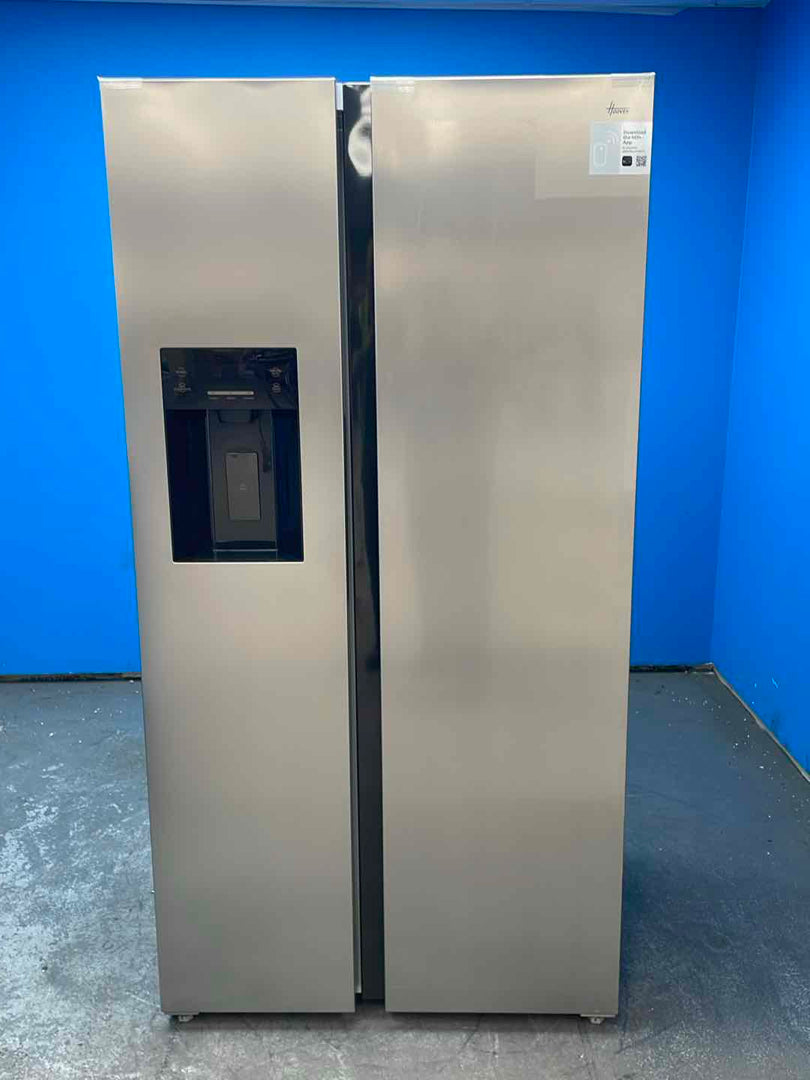 #GRC-160-811 - Hoover H-FRIDGE 700 HOSS3T918EIXK American Side by Side Fridge Freezer