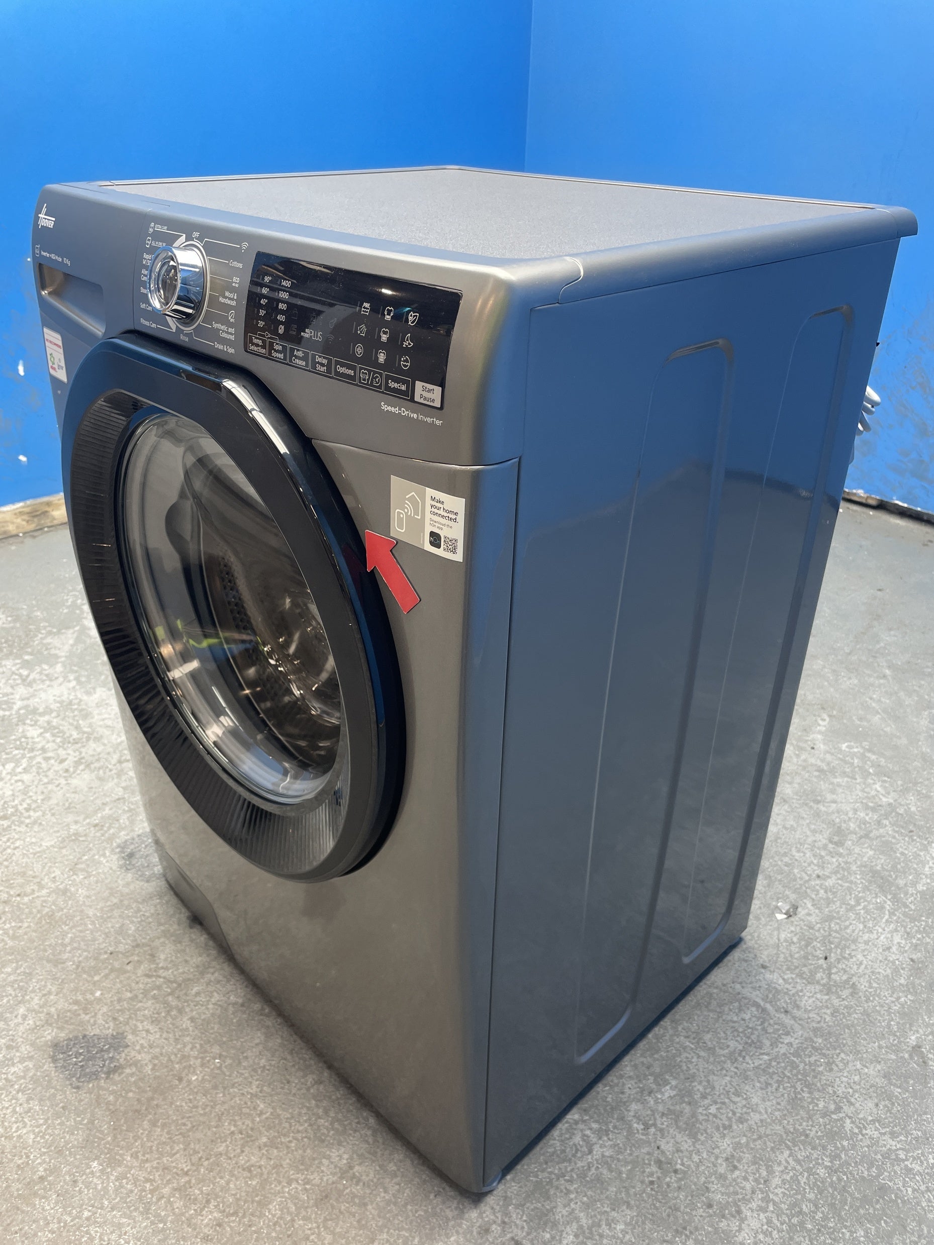 #GRC-158-377 - Hoover H3B13WPS4106TAMBR 10kg 1400 Spin Washing Machine